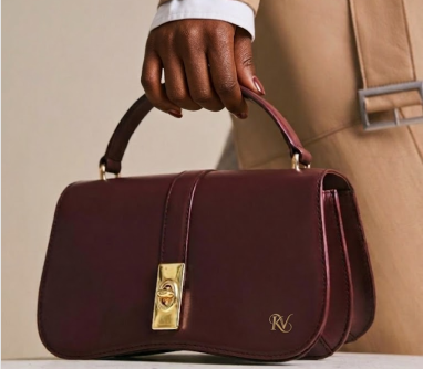 The Avery Bag in burgundy leather